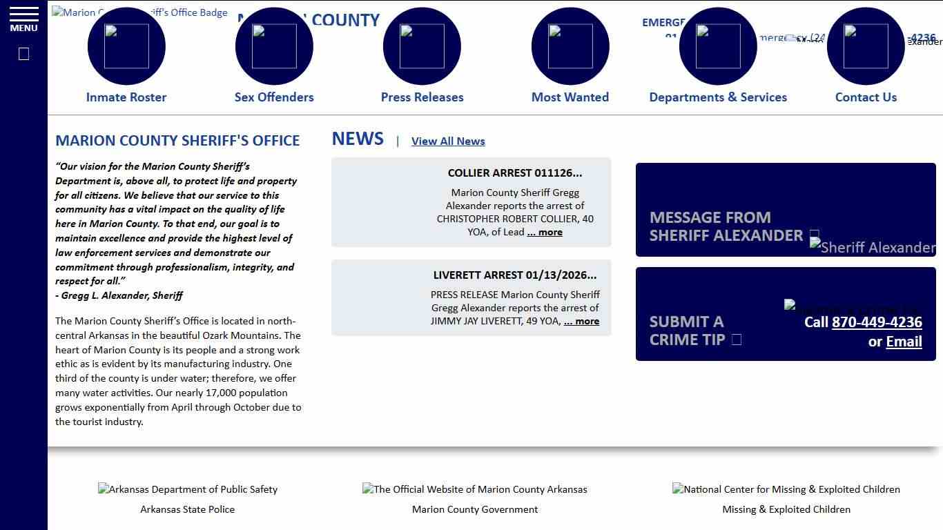 Marion County Sheriff AR