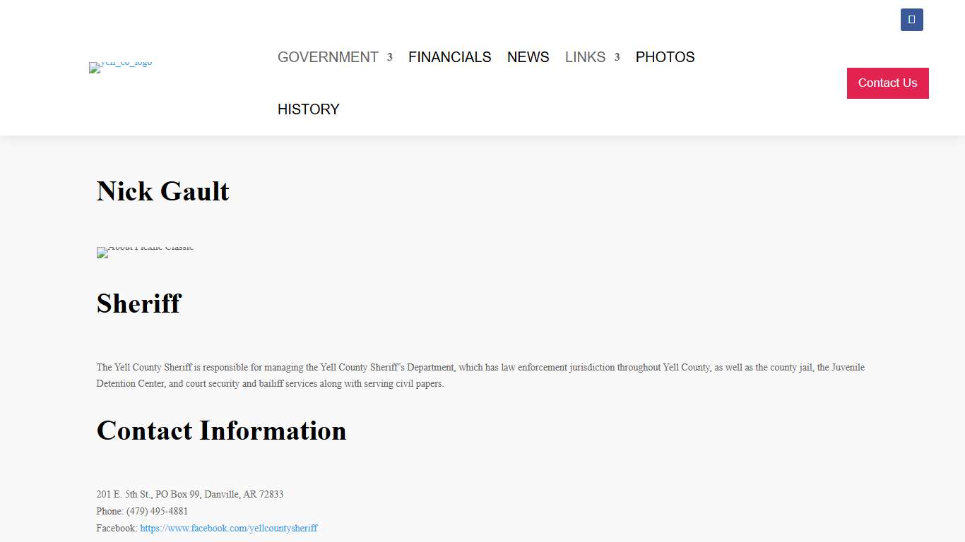 Sheriff’s Office - Yell County AR